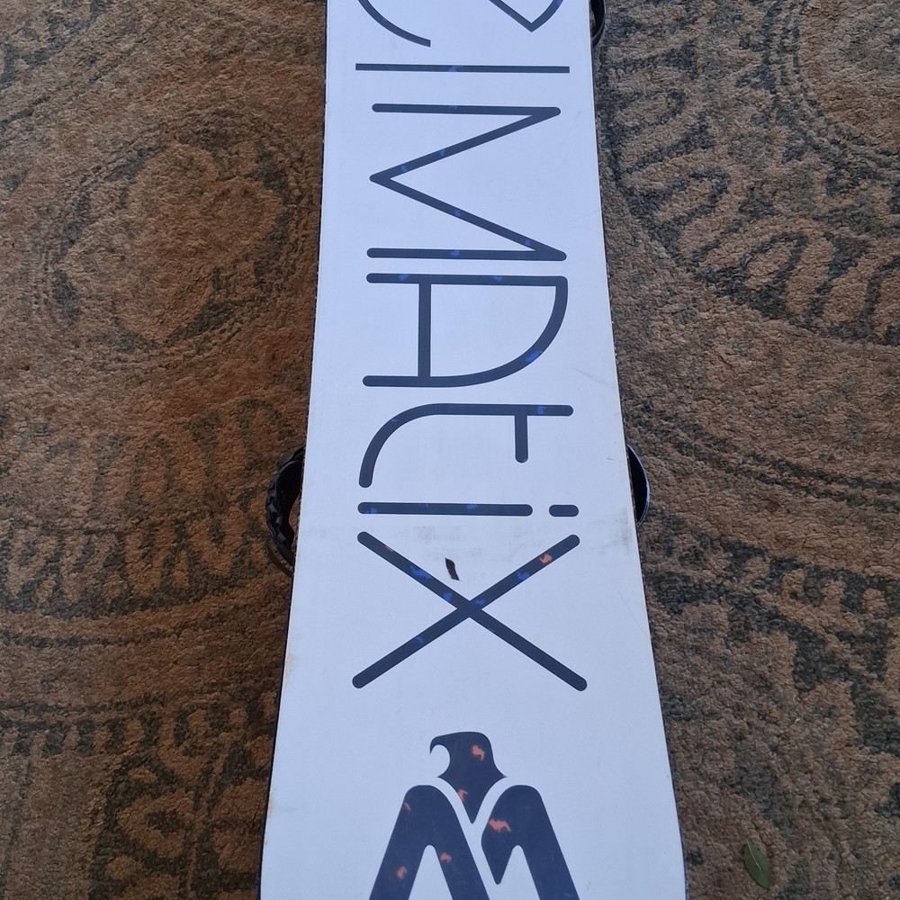 2010 Women's Ride Canvas Matix  Snowboard 153 cm With Rida Divas bindings Sz Med